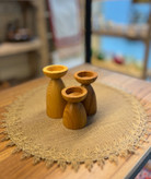 ست جاشمعی چوبی