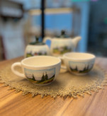 ست چای خوری دو نفره طرح طبیعت