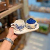 ست چای خوری طرح پرستو آبی