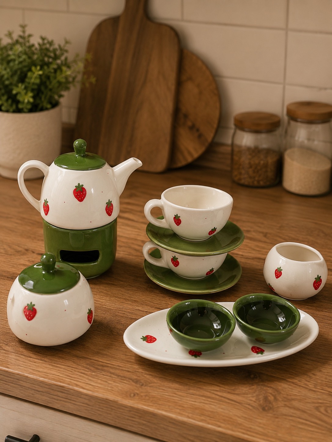 ست صبحونه خوری توتفرنگی